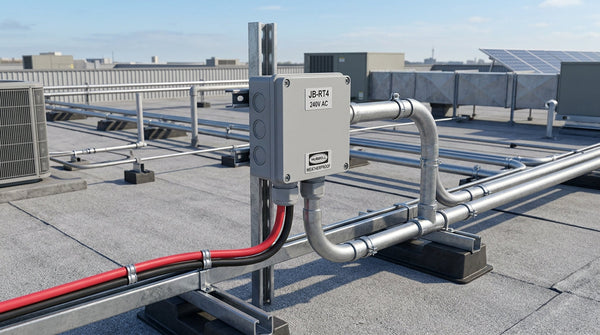 Canalización en Azoteas y Tubería Conduit para Cable Solar: Factor de Llenado (40%), Derating por Temperatura y Protección UV