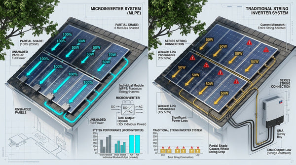 Guía de Ingeniería para Sistemas Interconectados a CFE: Topología MLPE (Microinversores) vs. Inversores String