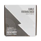 Cable Fotovoltaico Negro / Cobre Estañado / 6 mm² (10 AWG) / 2000V / Rollo de 25 m / / UL 4703 y TUV