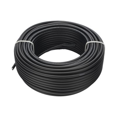 Cable Fotovoltaico Negro / Cobre Estañado / 6 mm² (10 AWG) / 2000V / Rollo de 50 m / / UL 4703 y TUV