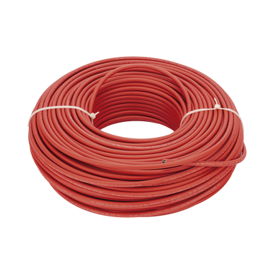 Cable Fotovoltaico Rojo / Cobre Estañado / 6 mm² (10 AWG) / 2000V / Rollo 100m / UL 4703 y TUV