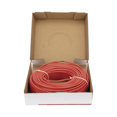 Cable Fotovoltaico Rojo / Cobre Estañado / 6 mm² (10 AWG) / 2000V / Rollo 100m / UL 4703 y TUV