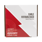 Cable Fotovoltaico Rojo / Cobre Estañado / 6 mm² (10 AWG) / 2000V / Rollo 100m / UL 4703 y TUV