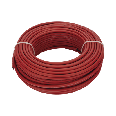 Cable Fotovoltaico Rojo / Cobre Estañado / 6 mm² (10 AWG) / 2000V / Rollo 50m / UL 4703 y TUV