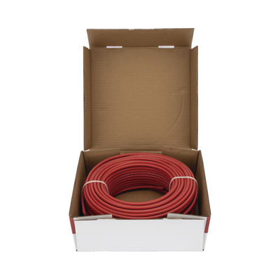 Cable Fotovoltaico Rojo / Cobre Estañado / 6 mm² (10 AWG) / 2000V / Rollo 50m / UL 4703 y TUV