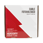 Cable Fotovoltaico Rojo / Cobre Estañado / 6 mm² (10 AWG) / 2000V / Rollo 50m / UL 4703 y TUV
