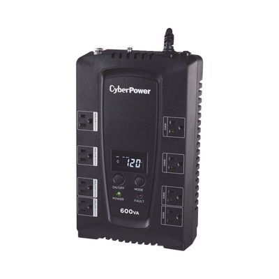 CYBERPOWER CP600LCD UPS / No Break UPS de 600 VA/340 W, Topo