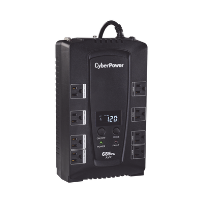 CYBERPOWER CP685AVRLCD UPS / No Break UPS de 685 VA/390 W, T