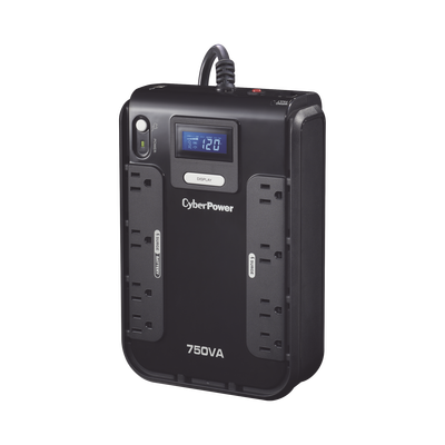 CYBERPOWER CP750LCD UPS / No Break UPS de 750 VA/420 W, Topo