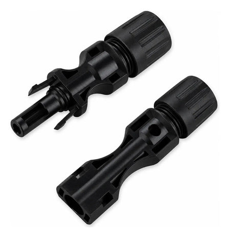 10 Conectores Mc4, 5 Hembras Y 5 Macho 10 Awg. Negro