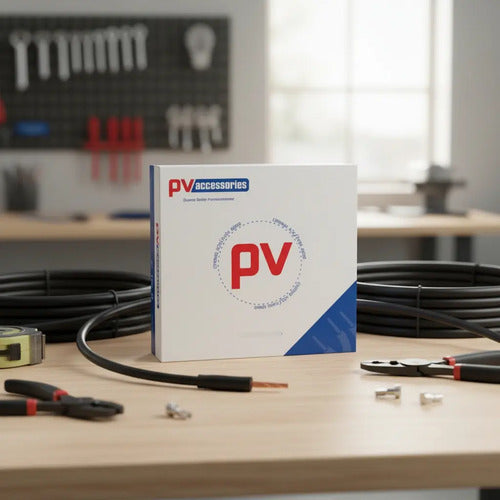 Caja De Cable Fotovoltaico Cal #10 100mts Rojo Pv Accesories Rojo