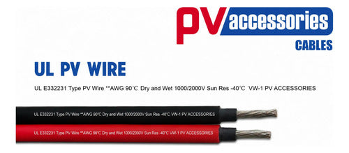 Cable Fotovoltaico #8 100mts Negro Pv Accesories Negro