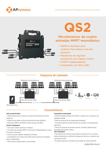 Microinversor Apsystems Qs2-mx 2.5kw