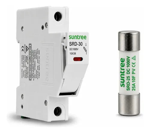 Kit Porta Fusible 30a Y Fusible Pv 25a 1000v Cd Suntree