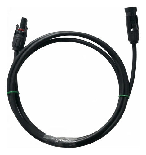 4 Extensiones Cable Fotovoltaico Con Mc4 1m Tongwei Solar Negro