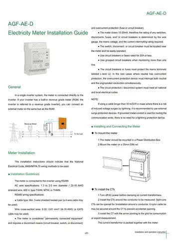 Medidor Con Cts Para Net Zero Export De Solis