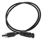 4 Extensiones Cable Fotovoltaico Con Mc4 1m Tongwei Solar Negro