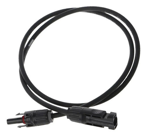 4 Extensiones Cable Fotovoltaico Con Mc4 1m Tongwei Solar Negro
