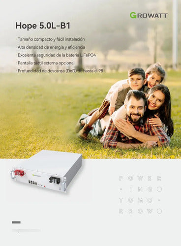 Growatt Hope 5.0l-b1 Batería De Almacenamiento De Energía