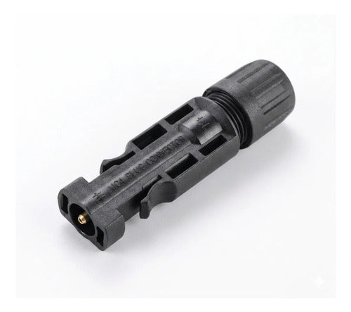 10 Conectores Mc4, 5 Hembras Y 5 Macho 8 Awg, 1500 Vdc Negro