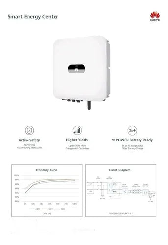 Inversor Híbrido Huawei De 5kw A 220v Con 2 Mppt