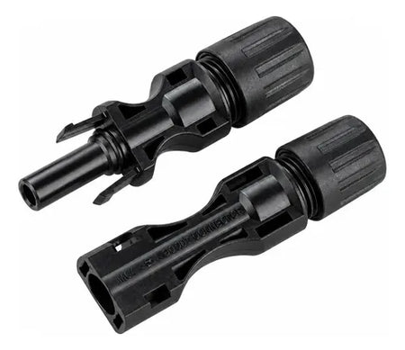 10 Conectores Mc4, 5 Hembras Y 5 Macho 8 Awg, 1500 Vdc Negro