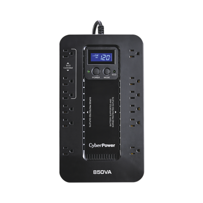 CYBERPOWER EC850LCD UPS / No Break UPS de 850 VA/510 W, Topo