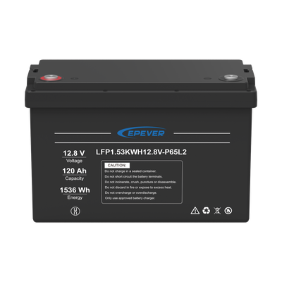 EPEVER LFP120EP12.8 Baterías Batería de Litio LiFePO4 Ciclo