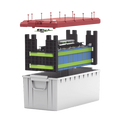 Batería LiFePO4, 2.56 kWh, 25.6V, 100AH / Con BMS Integrado / Vida Útil de más de 3500 Ciclos / Conector RS485 y CAN
