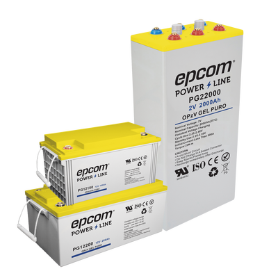 EPCOM POWERLINE PG12100 Baterías Batería de GEL PURO OPzV /