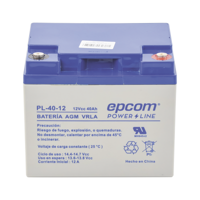 EPCOM POWERLINE PL-40-12 Baterías Batería 12 Vcc / 40 Ah / U