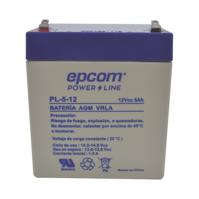 EPCOM POWERLINE PL512 Baterías Batería 12 Vcc / 5 Ah / UL /