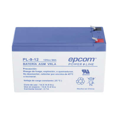 EPCOM POWERLINE PL912 Baterías Batería 12 Vcc / 9 Ah / UL /