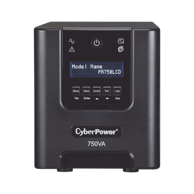 CYBERPOWER PR750LCD UPS / No Break UPS de 750 VA/525 W, Topo
