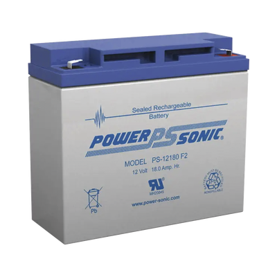 POWER SONIC PS-12180-F2 Baterías Batería 12V, 18AH, Para Res