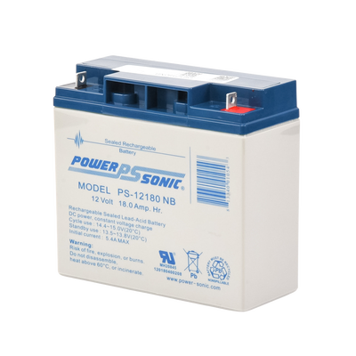 POWER SONIC PS-12180-NB Baterías Batería 12V, 18AH, Para Res