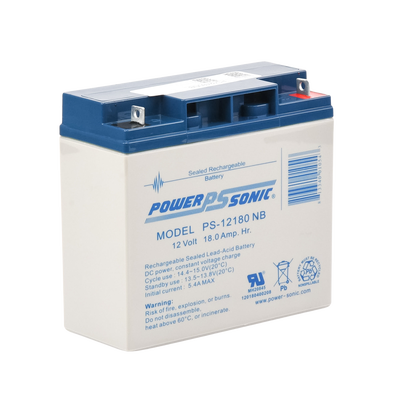 POWER SONIC PS-12180-NB Baterías Batería 12V, 18AH, Para Res