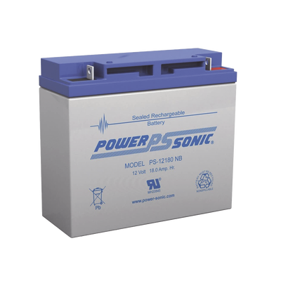 POWER SONIC PS-12180-NB Baterías Batería 12V, 18AH, Para Res