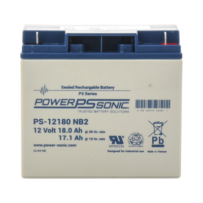 POWER SONIC PS-12180-NB2 Baterías Batería 12V, 18AH, Para Re