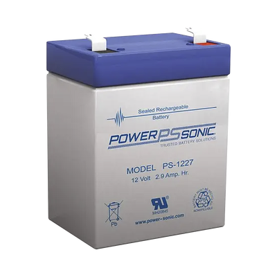 POWER SONIC PS1227 Baterías Batería 12V, 2.9AH, Para Respald