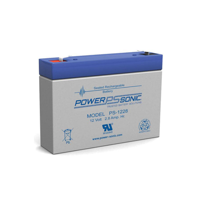 POWER SONIC PS-1228 Baterías Batería 12V, 2.8AH, Para Respal