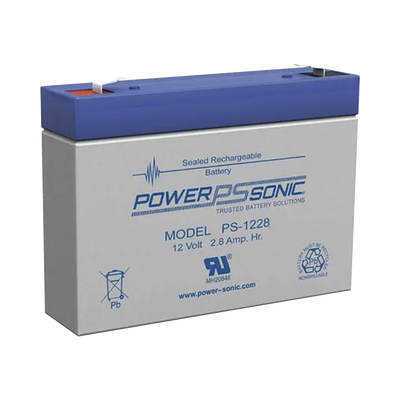 POWER SONIC PS-1228-F1 Baterías Batería 12V, 2.8AH, Para Res