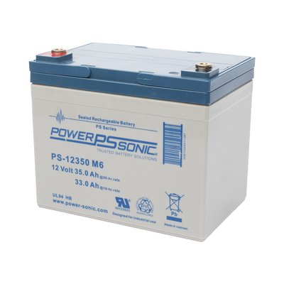POWER SONIC PS-12350-M6 Baterías Batería 12V, 35AH, Para Res