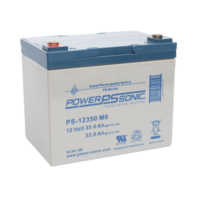 POWER SONIC PS-12350-M6 Baterías Batería 12V, 35AH, Para Res