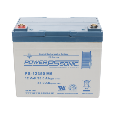 POWER SONIC PS-12350-M6 Baterías Batería 12V, 35AH, Para Res