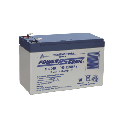 POWER SONIC PS-1280-F2 Baterías Batería 12V, 8AH, Para Respa