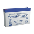 POWER SONIC PS-670-F1 Baterías Batería 6V, 7AH, Para Respald