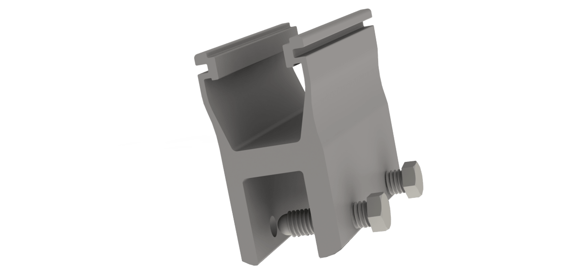 Abrazadera K2 Systems SS-Rail Less Para Lámina Engargolada Sin Rieles