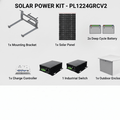 SYSCOM PL1224GRCV2 Kits Solares Kit Solar de 35 W con PoE 80