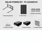 SYSCOM PL1224GRCV2 Kits Solares Kit Solar de 35 W con PoE 80